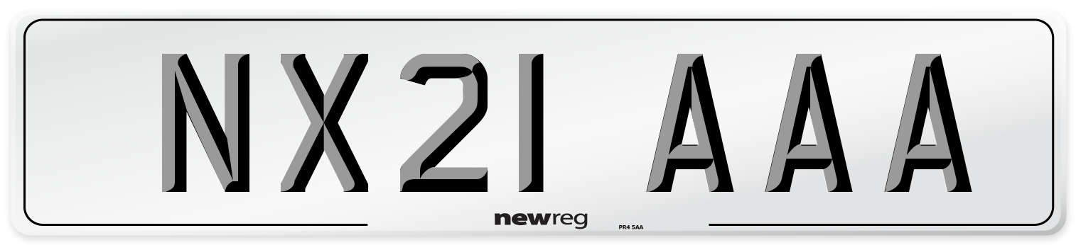 NX21 AAA Number Plate from New Reg